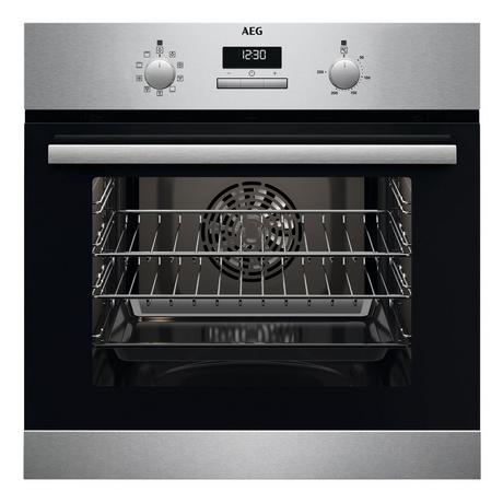 AEG BCX23101EM 59.4cm Built In Electric Single Oven - Stainless Steel