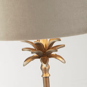 Searchlight  81210TA Palm Table Lamp - Antique Nickel Metal & Taupe Velvet Shade - Bonus Superstore