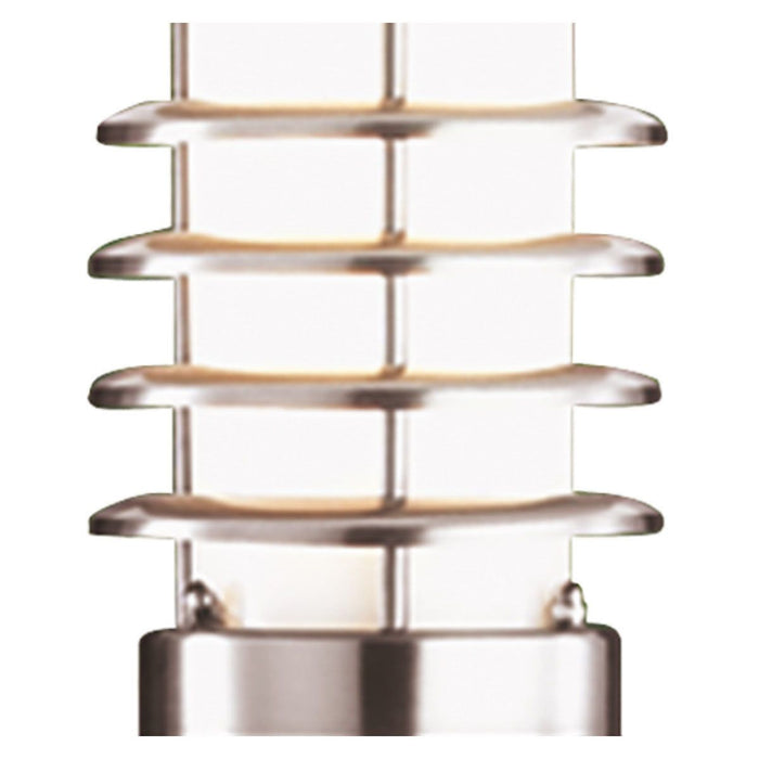 Searchlight  052-900 Louvre Outdoor Post - Stainless Steel Metal & Polycarbonate