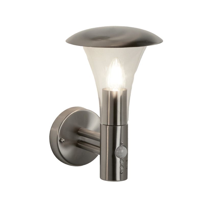 Searchlight  095 Strand Outdoor Wall Light - Stainless Steel & Polycarbonate
