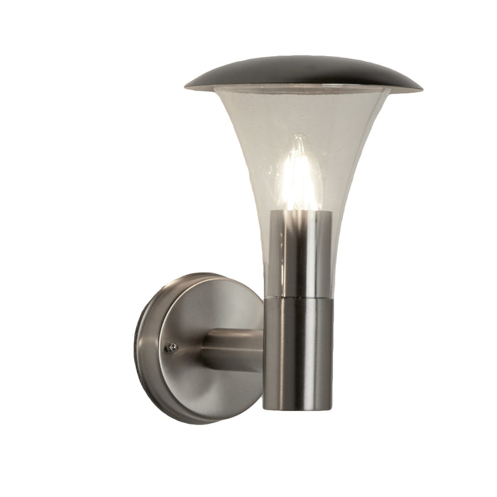 Searchlight 096 Strand Outdoor Wall Light - Stainless Steel & Polycarbonate