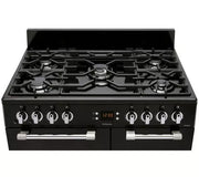 Leisure Cookmaster CK90G232K 90cm Gas Range Cooker with Electric Fan Oven - Black - A+/A Rated - Bonus Superstore