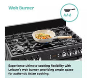 Leisure Cookmaster CK90G232K 90cm Gas Range Cooker with Electric Fan Oven - Black - A+/A Rated - Bonus Superstore