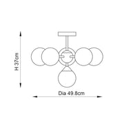 Oscar 6lt Semi flush - 101148 - Bonus Superstore