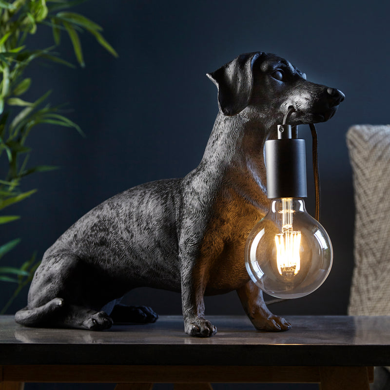 Endon Dachshund Table - Matt Black - 101188