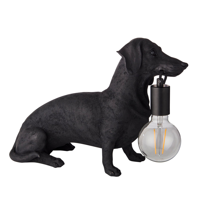 Endon Dachshund Table - Matt Black - 101188