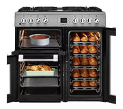 LEISURE CK90F530X 90 cm Dual Fuel Range Cooker - Stainless Steel & Chrome - Bonus Superstore