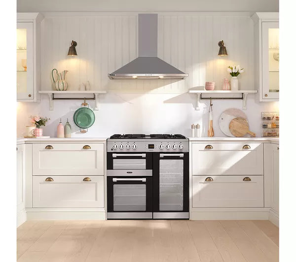 LEISURE CK90F530X 90 cm Dual Fuel Range Cooker - Stainless Steel & Chrome - Bonus Superstore