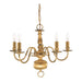 Searchlight 1019-5AB Flemish 5Lt Pendant - Solid Brass Metal - Bonus Superstore