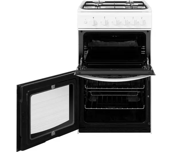 INDESIT ID5G00KMW GAS COOKER TWIN CAVITY WH 50CM