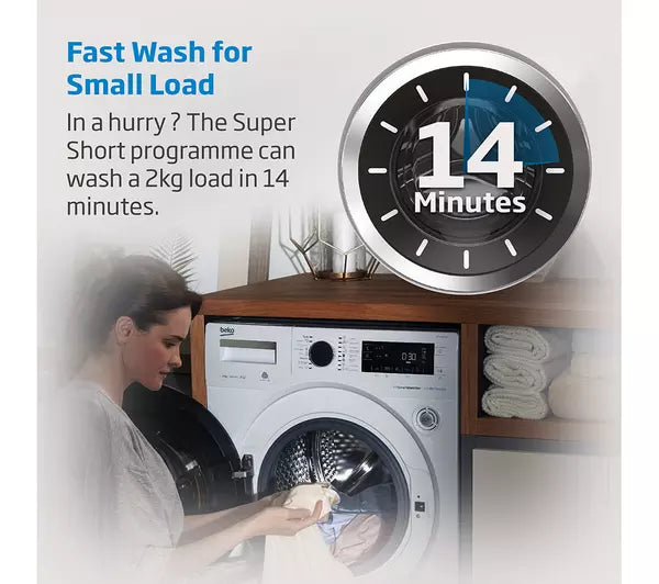 Beko WTIK72111 Integrated 7kg Washing Machine - Bonus Superstore
