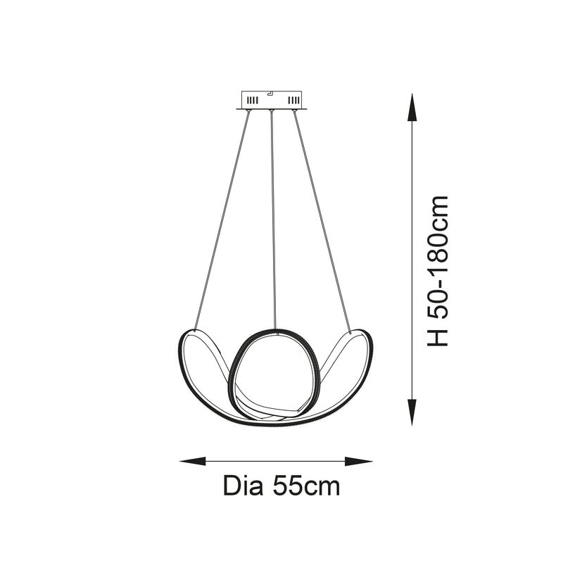 Endon Francisca Pendant - 102256