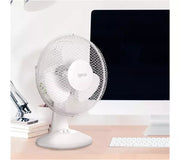 IGENIX DF9010 Portable 9" Desk Fan - White - Bonus Superstore