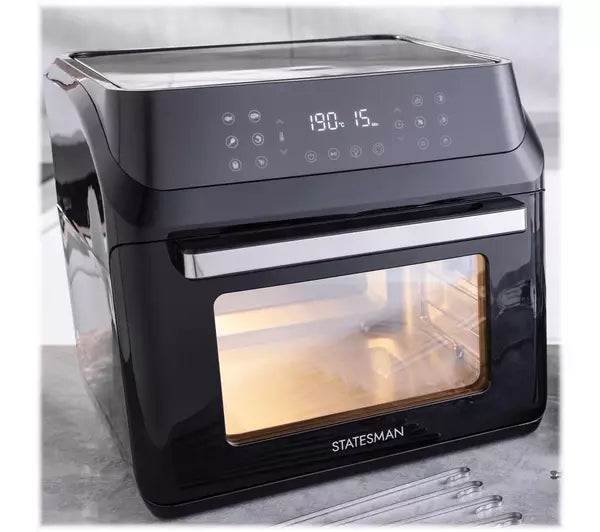 Statesman SKAO15017BK 15L 13-in-1 Digital Air Fryer - Bonus Superstore