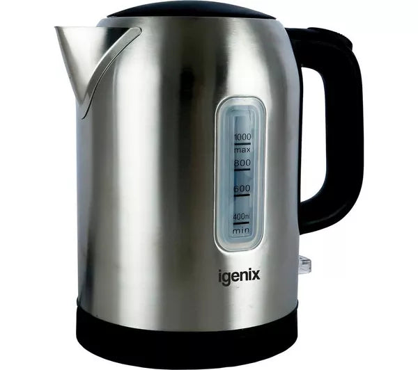 Igenix IGK01022SS 1 Litre 2.2kW Jug Kettle Stainless Steel
