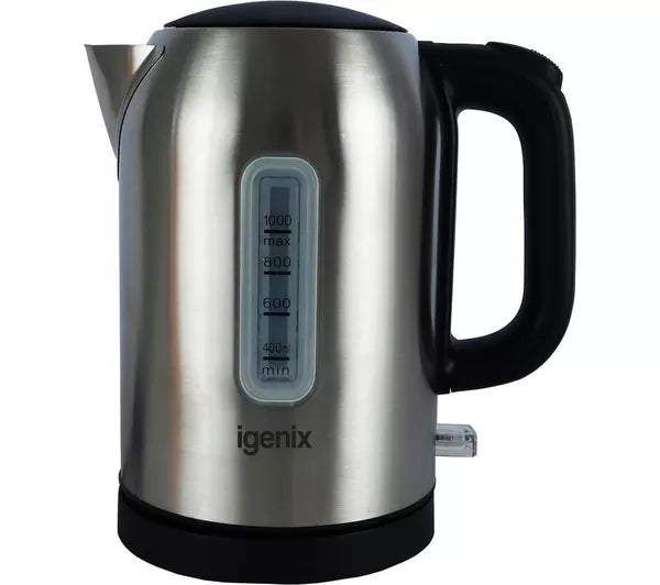 Igenix IGK01022SS 1 Litre 2.2kW Jug Kettle Stainless Steel
