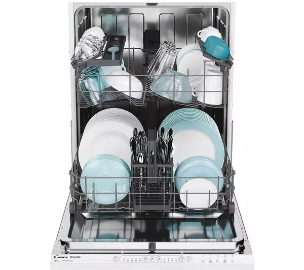 CANDY CI 3E53E0W-80 Full-size Fully Integrated Dishwasher - Bonus Superstore