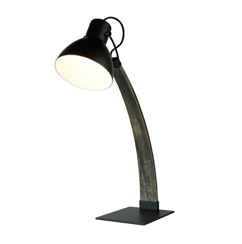 Searchlight  1039BK Nanna Table Lamp - Ash Wood & Matt Black