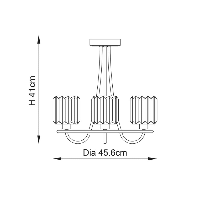 Berenice 3lt Semi flush