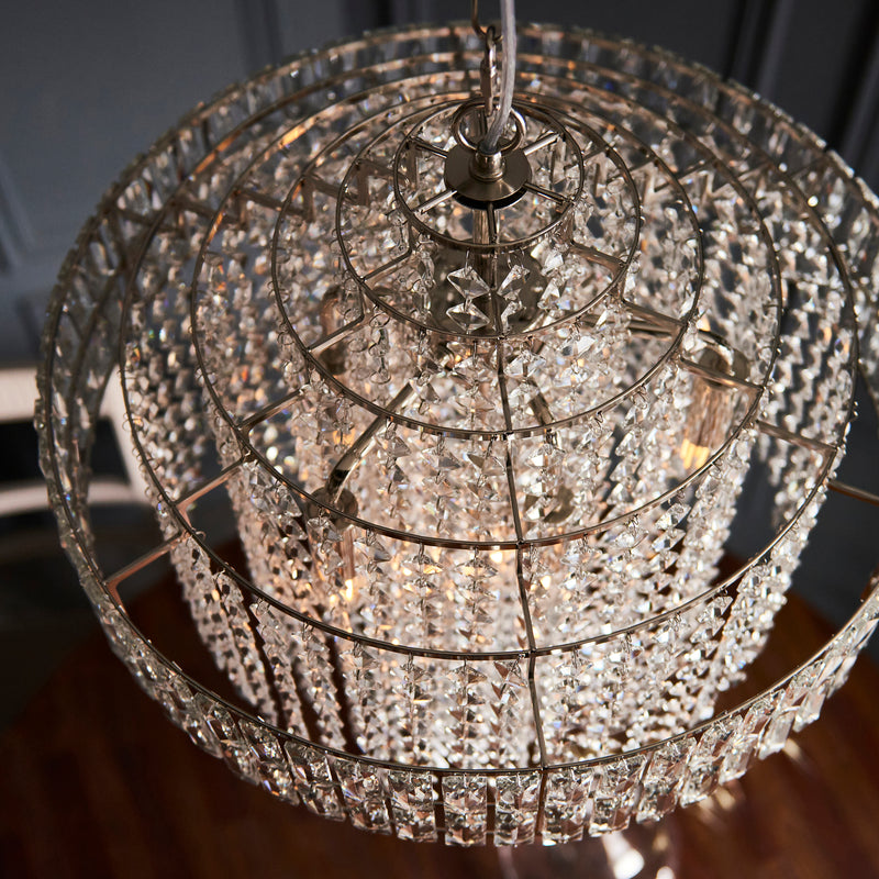 Endon 104295 Beatrice 7lt Tiered Pendant - Chrome