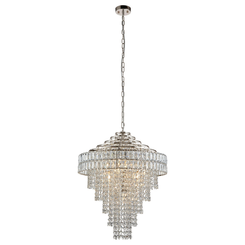 Endon 104295 Beatrice 7lt Tiered Pendant - Chrome