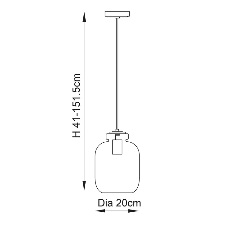 Lyra 1lt Pendant - 106923