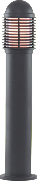 Searchlight 1082-730 Bollards 730mm Outdoor Post - Black Aluminium & Glass, IP44