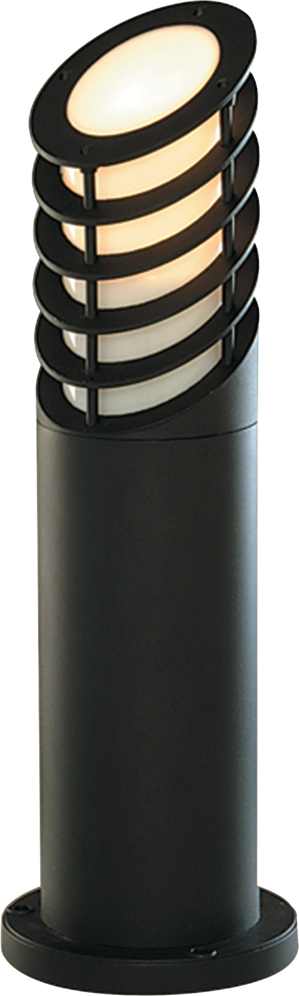 Searchlight  1086-450 Bollards 450mm Outdoor Post - Black Aluminium & Glass, IP44