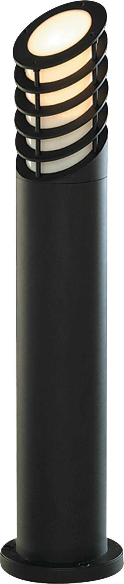 Searchlight  1086-730 Bollards  Outdoor Post - Black Metal & White Polycarbonate