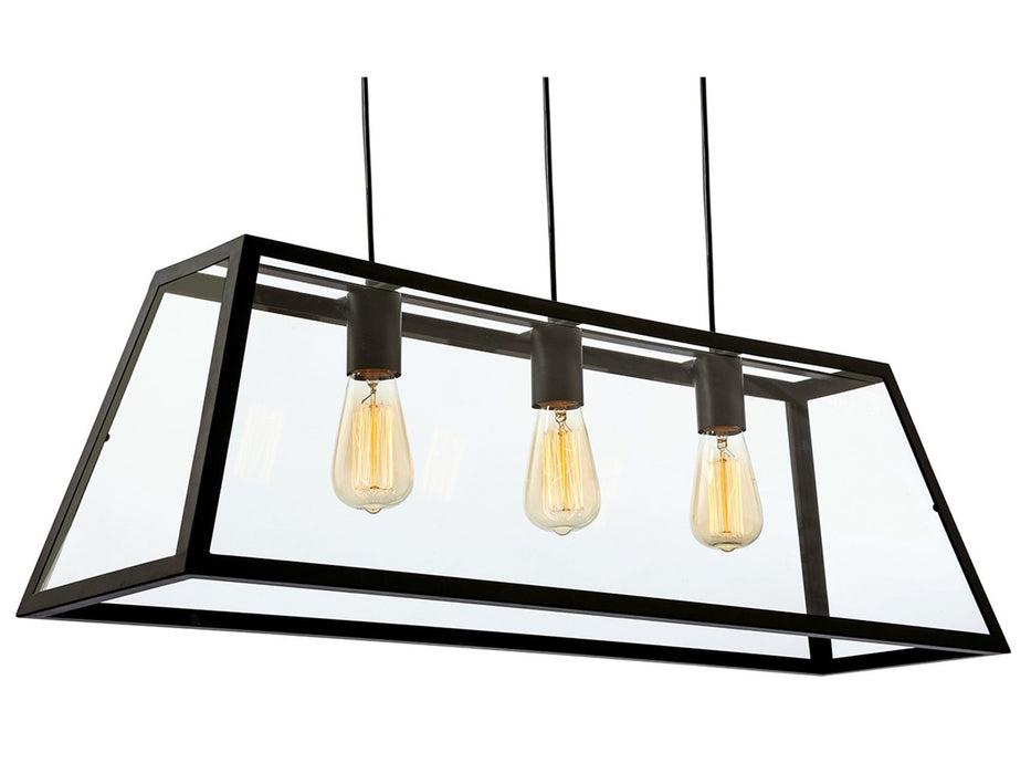 Firstlight Kew 3 Light Pendant 3438BK