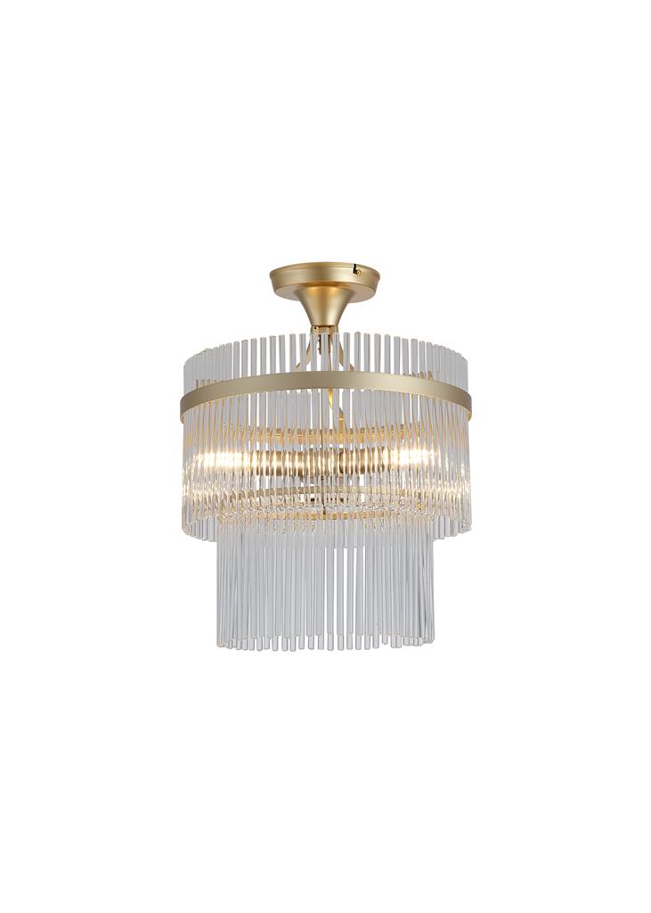 Searchlight 11300-3GO Lara 3Lt Semi Flush - Gold