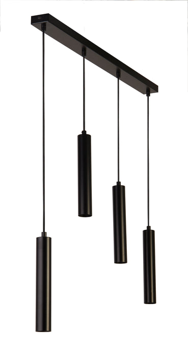 Searchlight  35720-4BK Dulwich 4Lt Bar Pendant - Black Metal