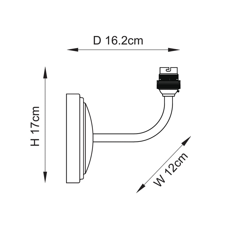 Wood Arc 1lt Wall - 115076