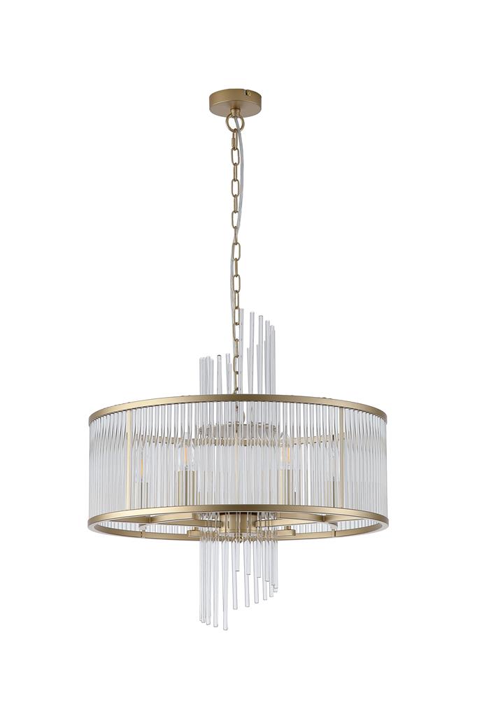 Searchlight 11600-6GO Lara 6Lt Pendant Gold