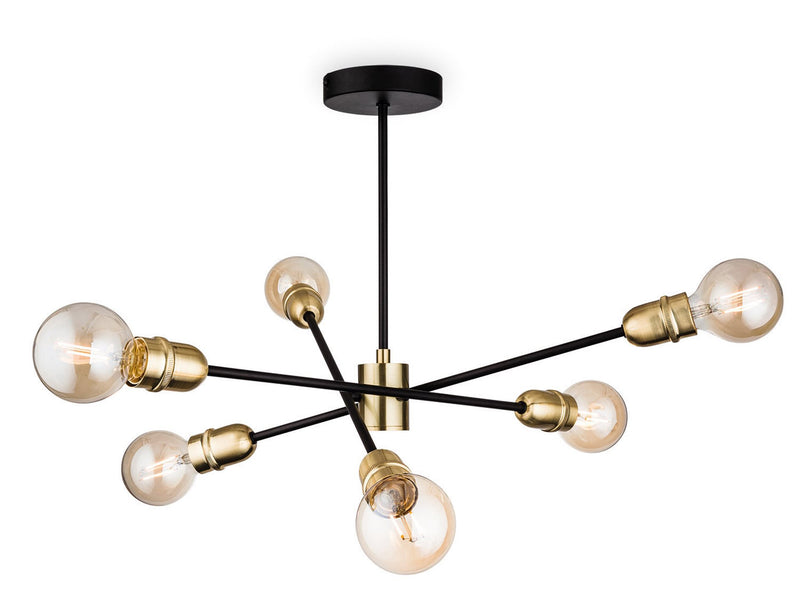 Firstlight Trident Semi Flush Fitting 3702BK