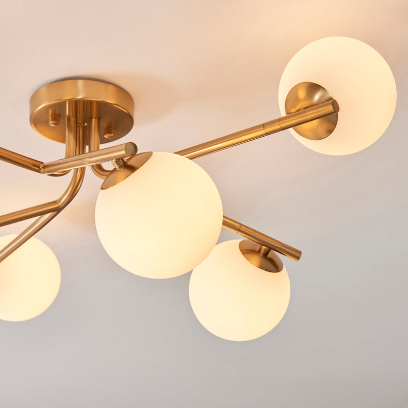 Endon 118651 Aaron 6lt Semi flush