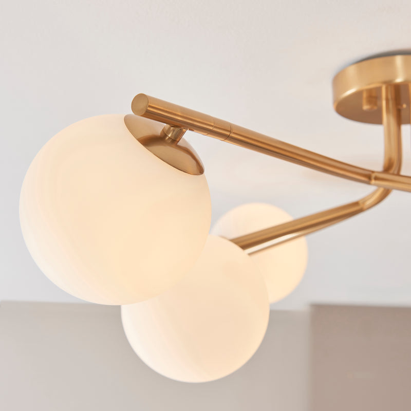 Endon 118651 Aaron 6lt Semi flush