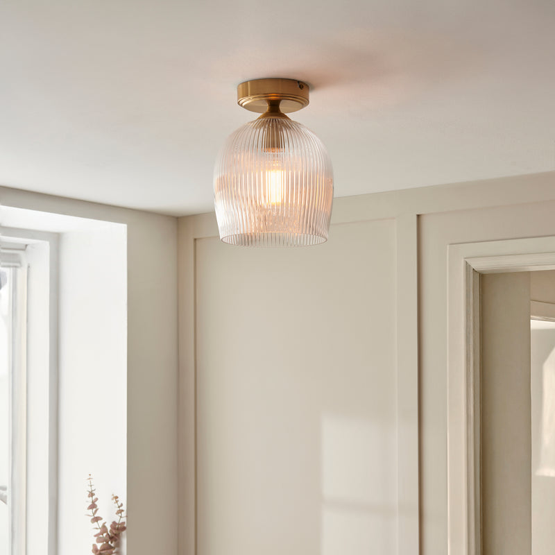 Endon 120623 Ashcroft Ribbed Flush