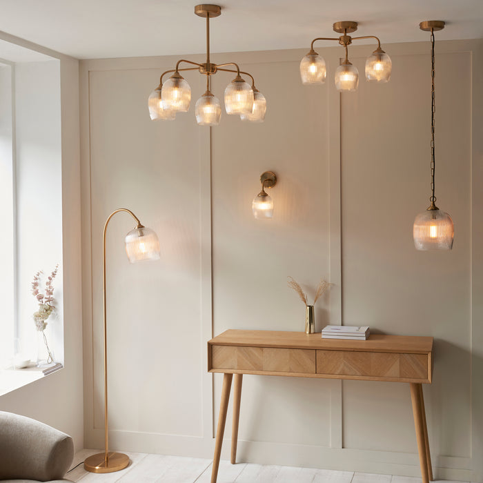 Endon 120627 Ashcroft Ribbed Wall