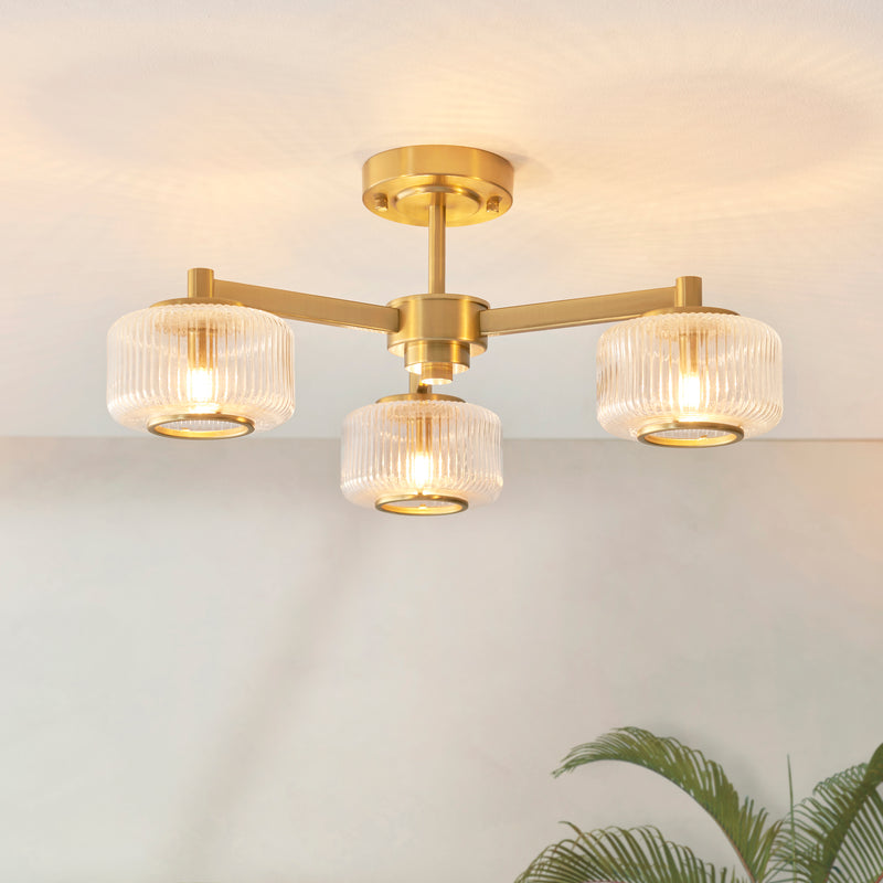 Endon 120634 Stamford 3lt Semi Flush