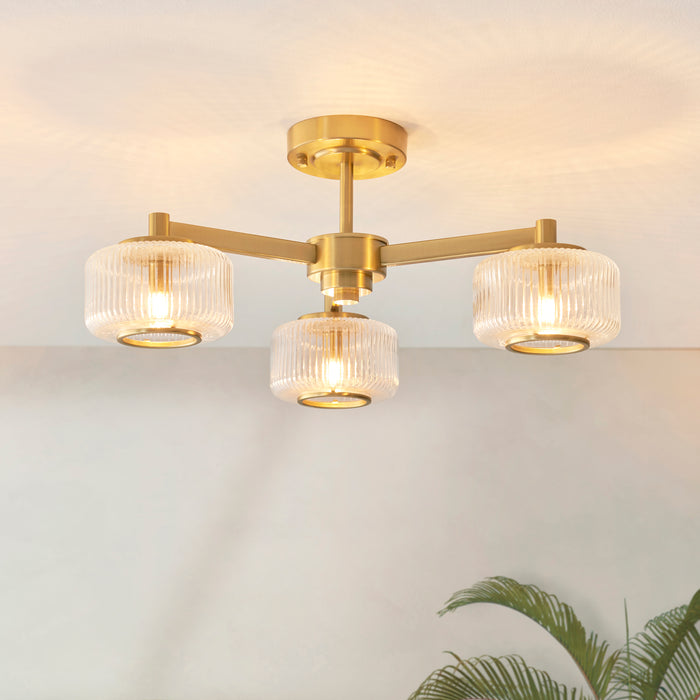 Endon 120634 Stamford 3lt Semi Flush