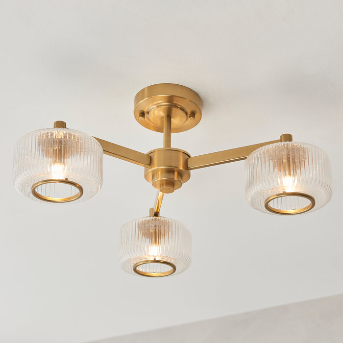 Endon 120634 Stamford 3lt Semi Flush
