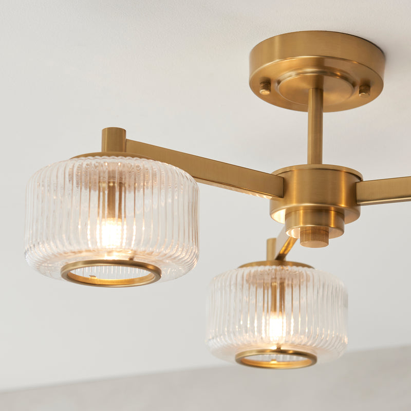 Endon 120634 Stamford 3lt Semi Flush
