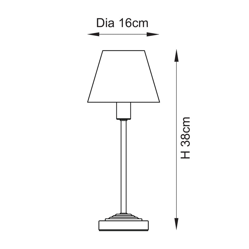 Endon 120937 Rise & Ivy 16cm Table
