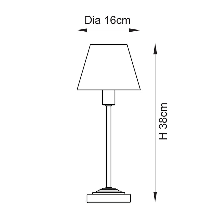 Endon 120937 Rise & Ivy 16cm Table