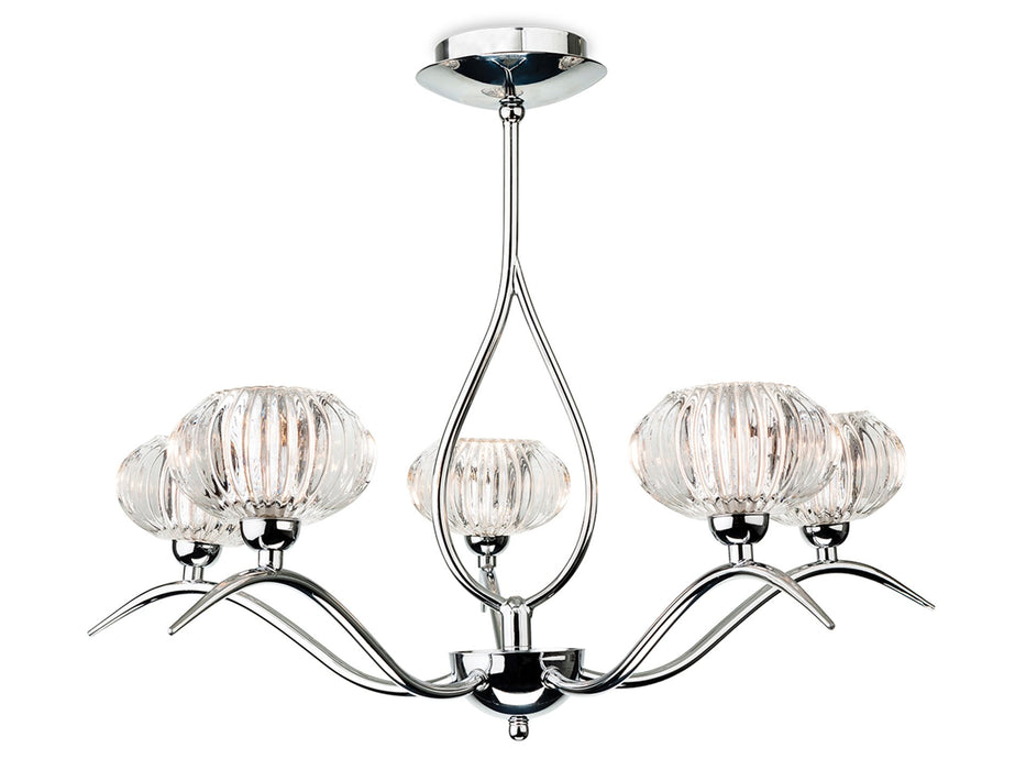 Firstlight Lisbon 5 Light Flush Fitting 4858CH
