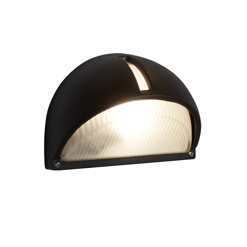 Searchlight  130 Kentucky LED Outdoor Wall Light  -  Black, Frosted, IP44