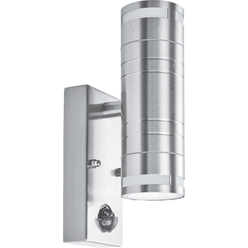 Searchlight  1318-2-LED Metro Outdoor Wall Light - Stainless Steel Metal & Glass