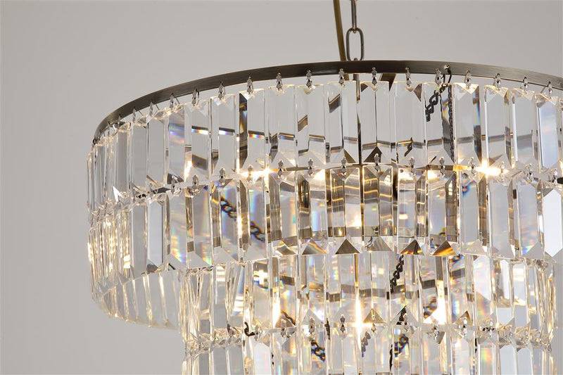 Searchlight 1375-5AB Empire 5Lt Pendant - Antique Brass