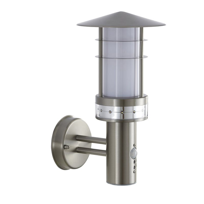 Pagoda PIR 1lt wall IP44 9.2W & 0.05W - 13924